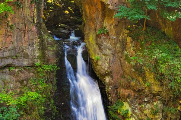 Cascata Woelfelfall in Slesia — Foto Stock