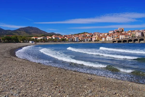 Fransa'da şehir Banyuls-sur-Mer — Stok fotoğraf