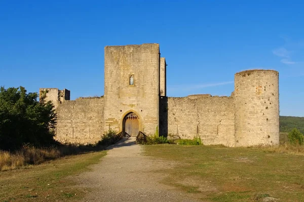 Castle Puivert, Franciaország — Stock Fotó