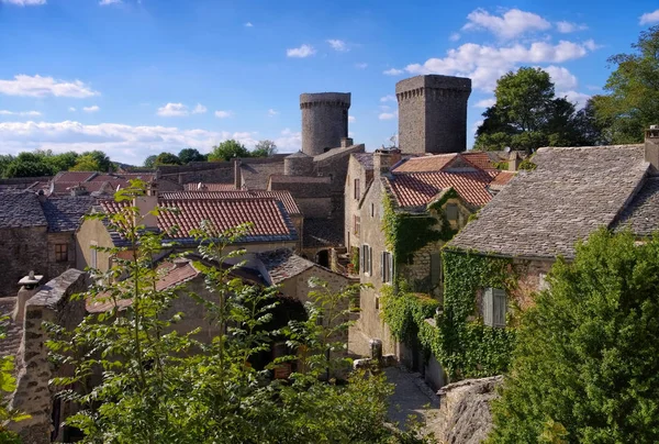 La Couvertoirade 的中世纪强化法国小镇 — 图库照片