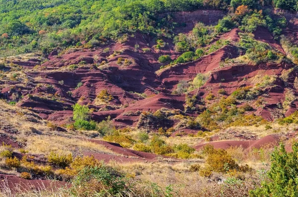 Badlands near Lac du Salagou in France — ストック写真