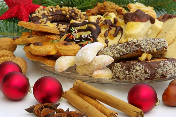 Galletas en época de Navidad — Foto de Stock