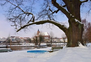 Brandenburg 'daki Marienkirche von Beeskow Kilisesi