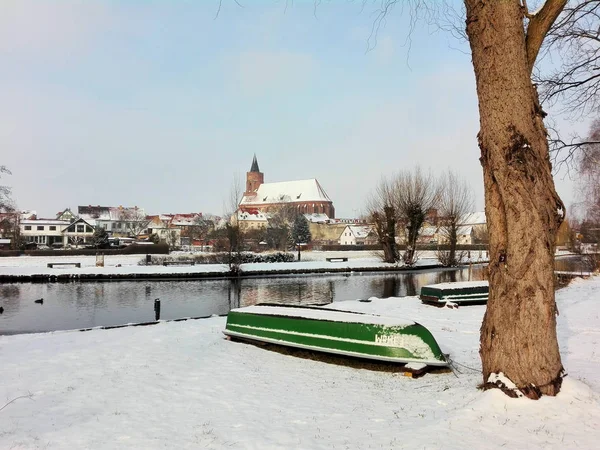 Brandenburg 'daki Marienkirche von Beeskow Kilisesi — Stok fotoğraf