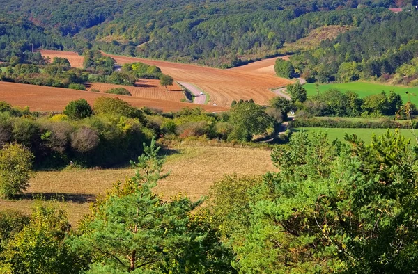 Paisagem perto de Vezelay, Borgonha — Fotografia de Stock