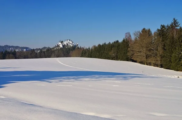 Góry Gamrig w zimie — Zdjęcie stockowe