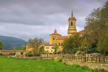 Abbey of Santo Domingo de Silos, in northern Spain clipart