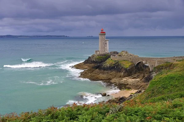 Petit Minou fyr i Bretagne — Stockfoto