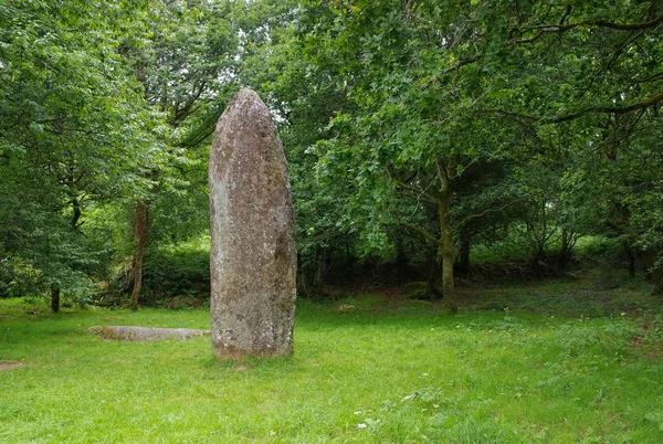 Kerampeulven Menhir in Finistere, France — Stock Photo, Image