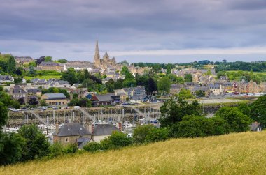 şehrin Treguier Brittany