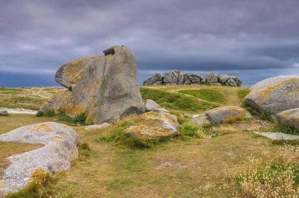 Wieś Meneham w Finistere Bretania — Zdjęcie stockowe