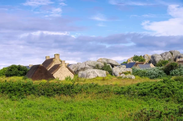 Vesnice Meneham v Finistere v Bretani — Stock fotografie