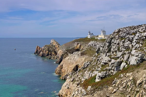 Pointe du Toulinguet.lighthouse in Brittany — 图库照片