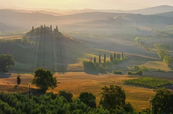 Paisagem na Toscana no outono — Fotografia de Stock