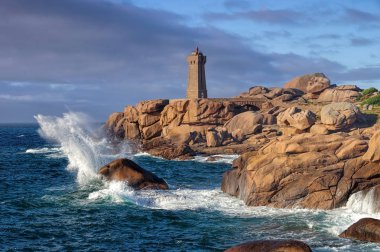 Lighthouse Phare de Ploumanach in Brittany