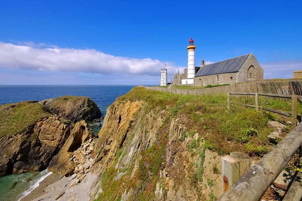 Phare de Saint-Mathieu v Bretani — Stock fotografie