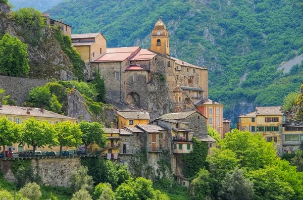 Alpine town Saorge, Francia — Foto de Stock