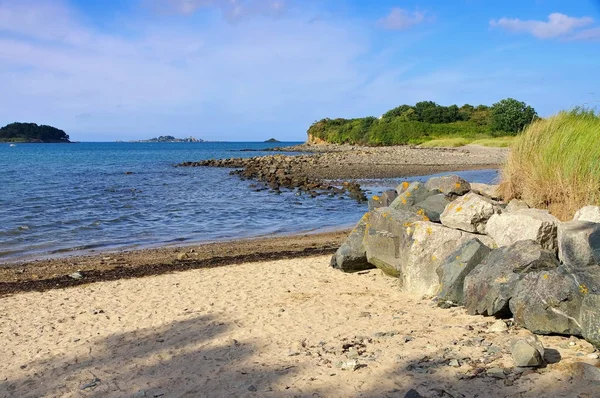 Paimpol beach w Bretanii — Zdjęcie stockowe