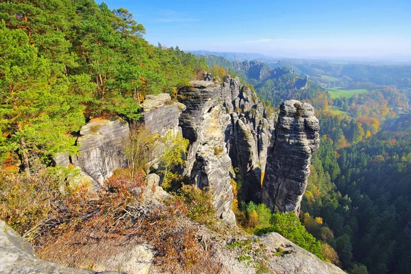 Appelé Raaber Kessel dans les montagnes de grès de l'Elbe — Photo