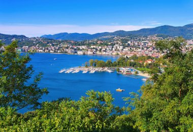 Lugano ve Lugano Gölü.