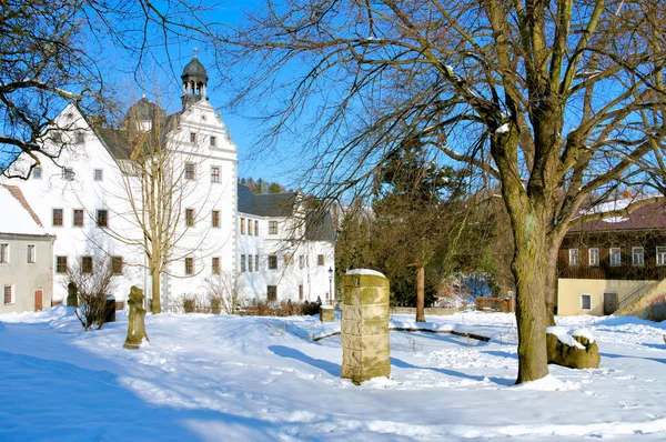 Schloss lauenstein im Erzgebirge — Stockfoto