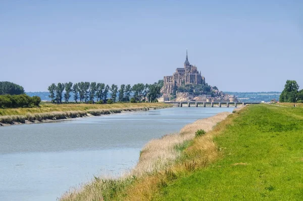 Abadia de Mont Saint Michel na Normandia — Fotografia de Stock