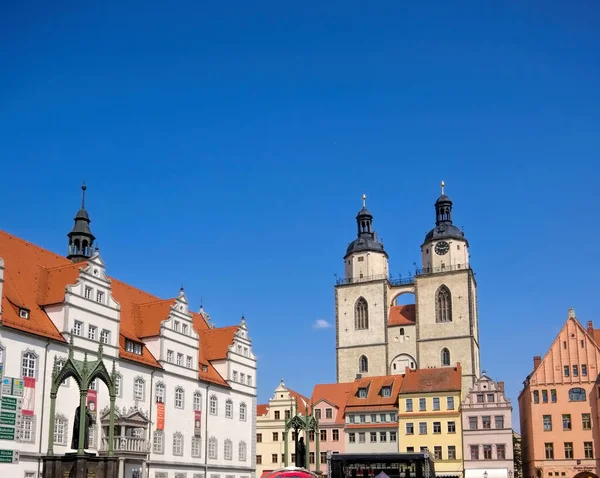 Wittenberg miasta i parafii kościoła Najświętszej Marii Panny — Zdjęcie stockowe