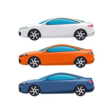 Modern otomobil vektör çizim