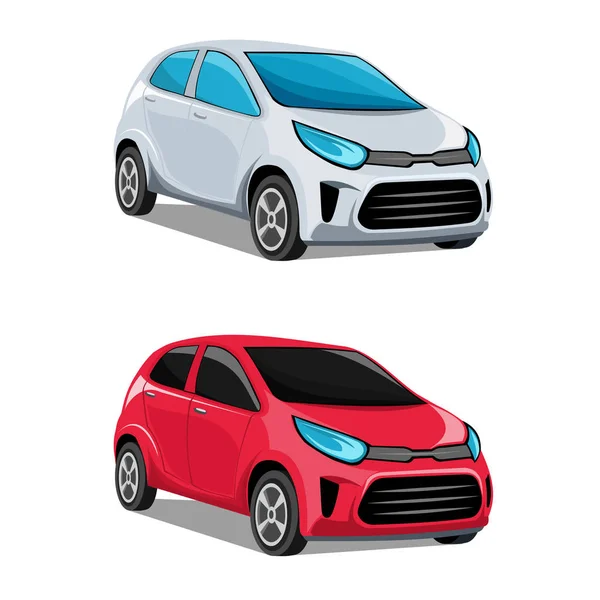 Ilustración Vectorial Coches Modernos — Vector de stock