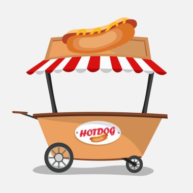 sosisli satıcı arabası