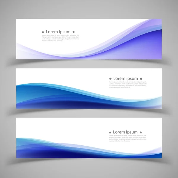 Conjunto de modelos de banner. Modern abstract Vector Illustration de —  Vetores de Stock