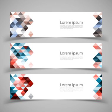 Afiş şablonlar kümesi. Modern tasarlamak vektör çizim de