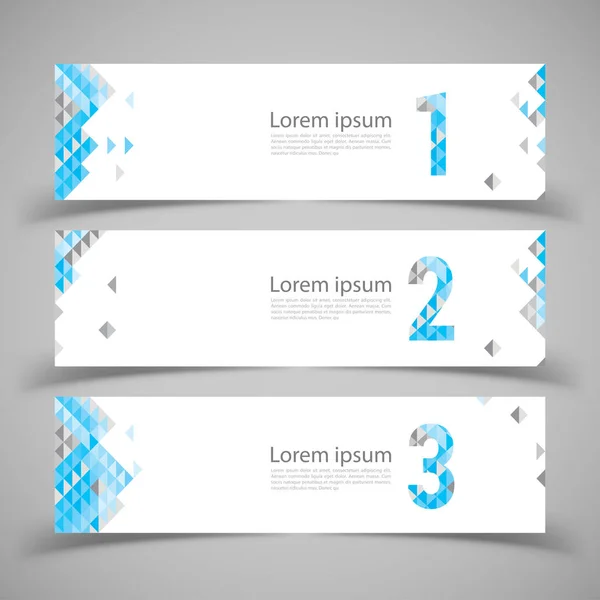 Conjunto de modelos de banner. Modern abstract Vector Illustration de —  Vetores de Stock