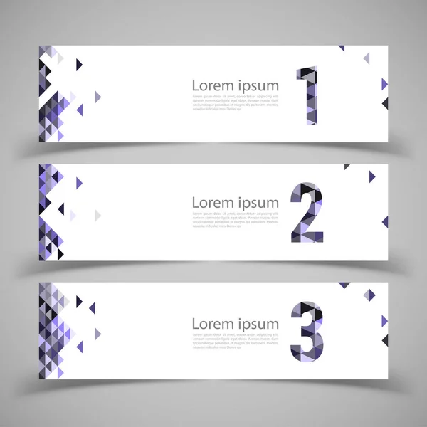 Conjunto de modelos de banner. Modern abstract Vector Illustration de —  Vetores de Stock