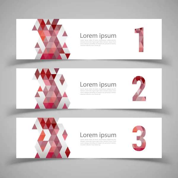 Conjunto de modelos de banner. Modern abstract Vector Illustration de —  Vetores de Stock