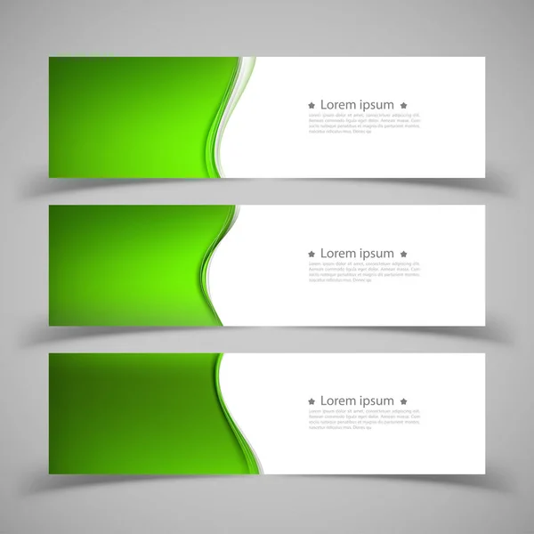 Conjunto de modelos de banner. Modern abstract Vector Illustration de — Vetor de Stock