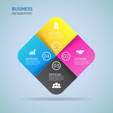 Modern infographics seçenekleri afiş. Vektör.