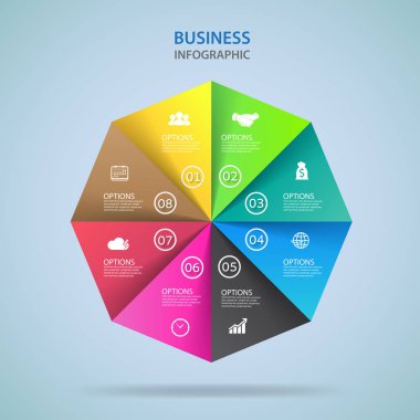 Modern infographics seçenekleri afiş. Vektör.