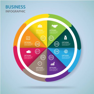 Modern infographics seçenekleri afiş. Vektör.