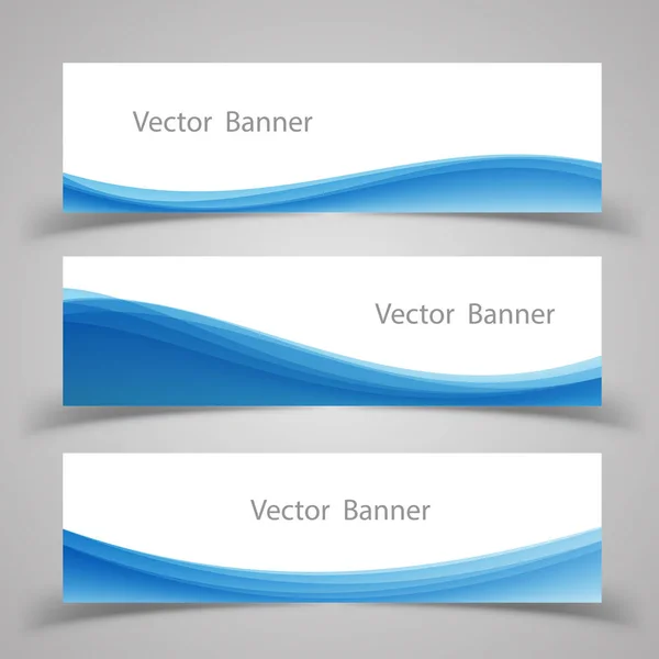 Conjunto de plantillas de banner Ilustración vectorial abstracta moderna . — Vector de stock