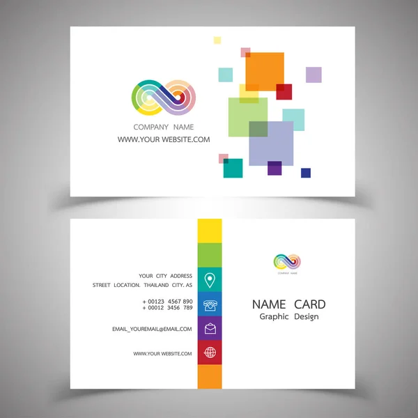 Business card design set.Vector illustrations. — Stock Vector