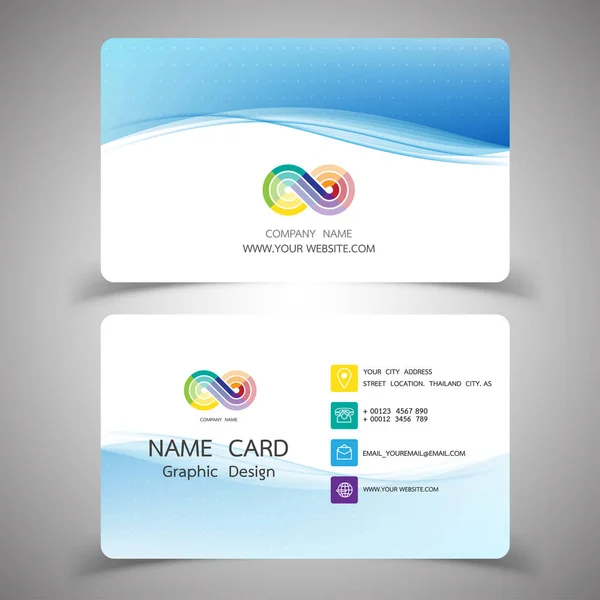 Business card design set.Vector illustrations. — Stock Vector