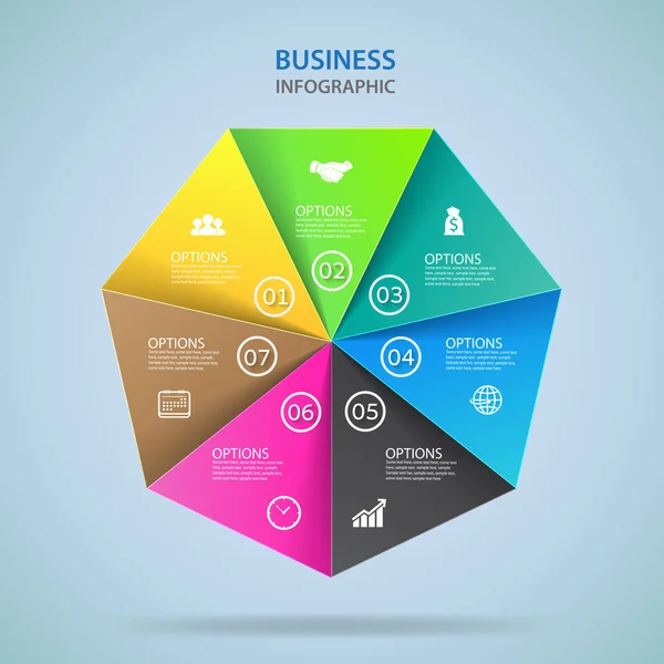 Moderne Infografik-Optionen Banner. Vektor. — Stockvektor