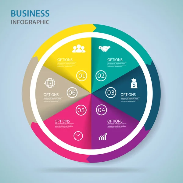 Banner de opciones de infografías modernas. Vector . — Archivo Imágenes Vectoriales