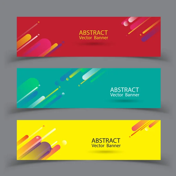 Abstraktes Banner-Design. Vektorillustration. — Stockvektor