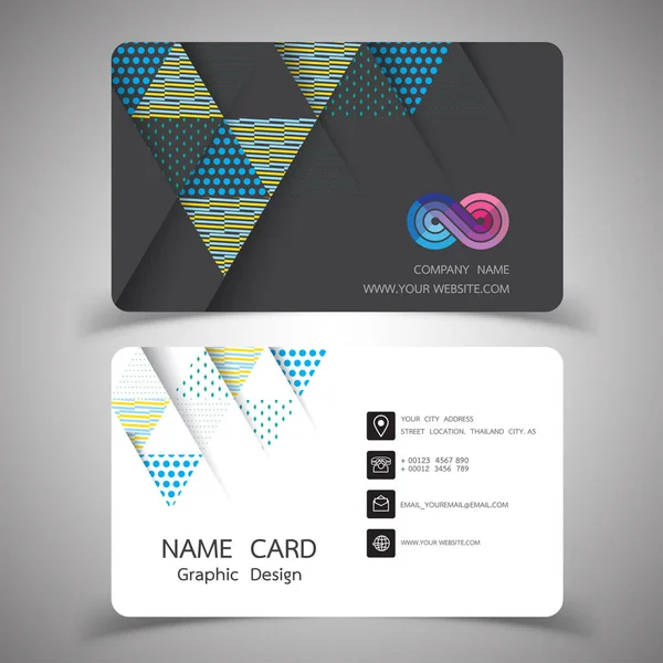 Diseño de tarjetas de visita. Ilustraciones vectoriales . — Vector de stock