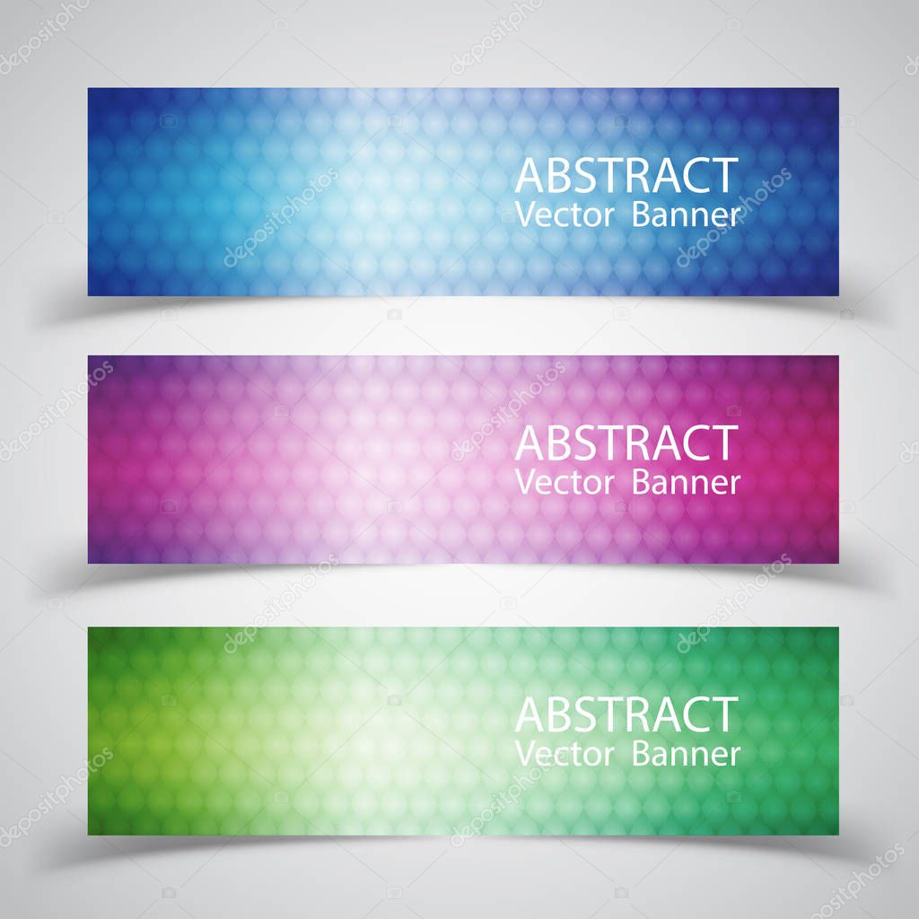 Vector abstract banner background. Vector illustration.