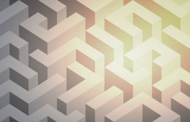 Hafifleyen labirent siyah ve beyaz soyut. Vektör