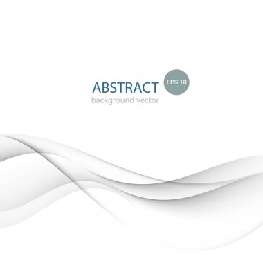 Vektör düz renk gri dalga geçmiş. Vektör illustr