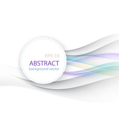 Vektör düz renk dalga geçmiş. Vektör çizim